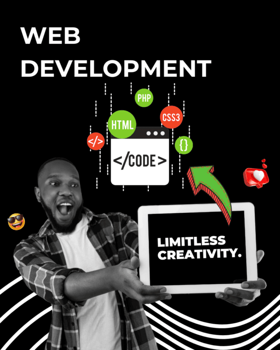 Web Development szolgáltatás vizuál